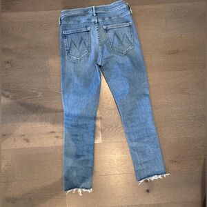 MOTHER Mid Rise Dazzler - Riding the Cliffside denim.